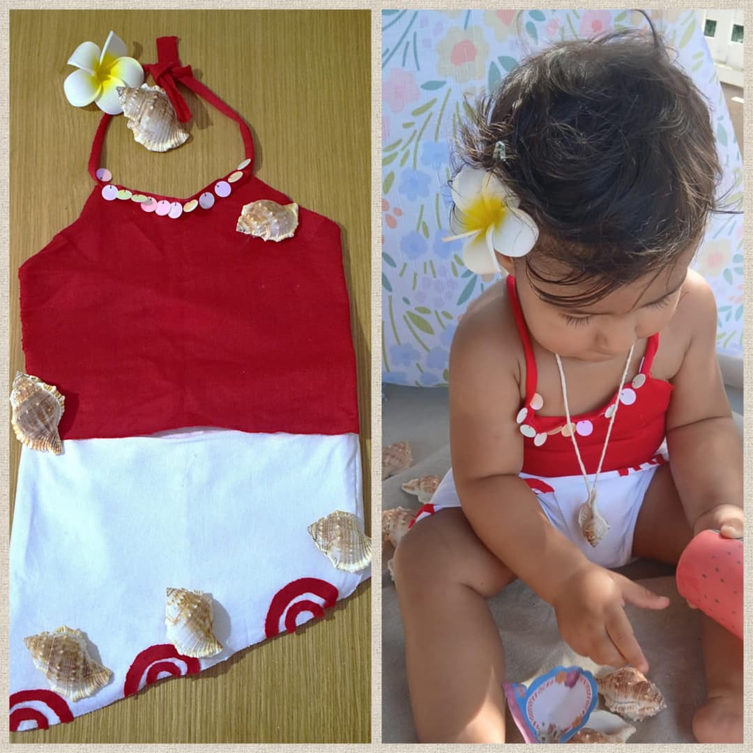 DIY Moana Costume for Olivija’s First Birthday 🌺🎂